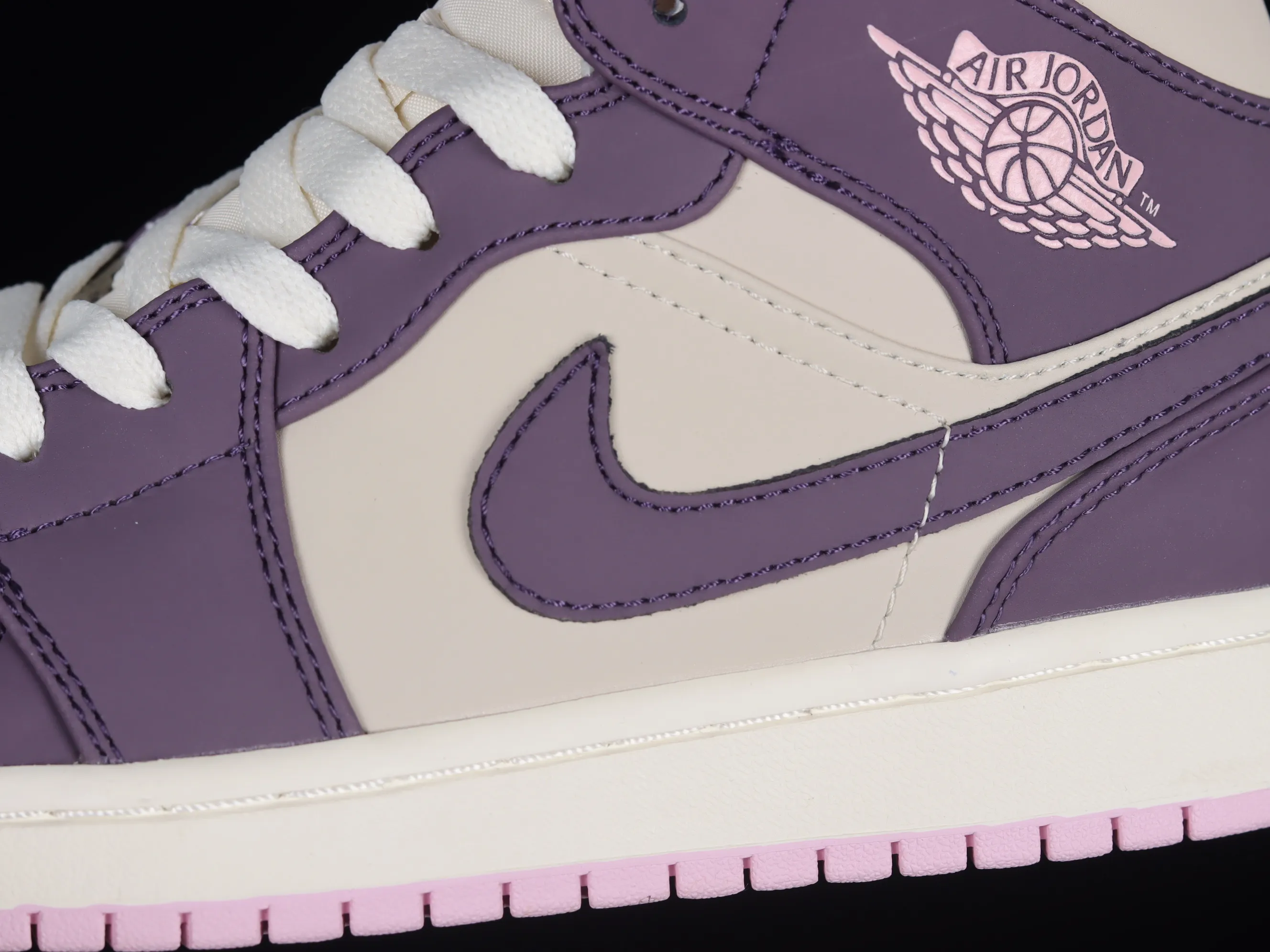All Categories Air Jordan Jordan Series Basketball Shoes Air Jordan 1 Mid Air Jordan 1 Mid GS "Pro Purple" AJ1 Joe 1 White Purple Pink China Basketball Shoes 555112-500